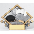 Resin Diamond Plate Stand or Hang Sculpture Award (Hockey)